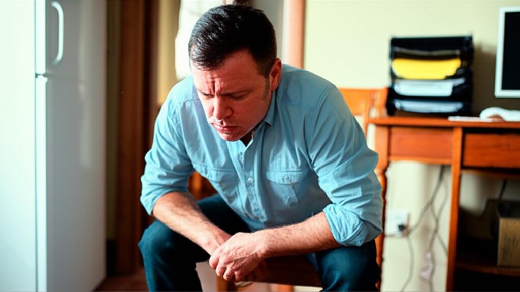 man feeling frustrated or dependent